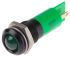 RS PRO 绿色LED面板指示灯, 2V 直流, 20mA, 14mm安装孔径