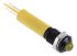 RS PRO Yellow Panel Mount Indicator, 24V dc, 8mm Mounting Hole Size, Solder Tab Termination
