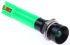 RS PRO Green Panel Mount Indicator, 12V dc, 8mm Mounting Hole Size, Solder Tab Termination