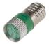 Signallampe, Grøn, sokkel: E10, Multichip, Diameter: 10mm, 24V dc