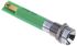 RS PRO Green Panel Mount Indicator, 24V dc, 8mm Mounting Hole Size, Solder Tab Termination, IP40