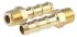 Legris Brass Pipe Fitting, Straight Threaded Tailpiece Adapter, Male R 1/8in to Male 6mm