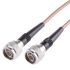 Radiall Male BNC to Male N-type Coaxial Cable, RG142, 50 Ω, 500mm