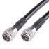 Cable coaxial RG213 Radiall, 50 Ω, con. A: Tipo N, Macho, con. B: Tipo N, Macho, long. 1m Negro