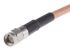 Cable coaxial RG142 Radiall, 50 Ω, con. A: SMA, Macho, con. B: SMA, Macho, long. 1m Marrón