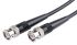 Radiall Male BNC to Male BNC Coaxial Cable, 2m, RG58 Coaxial, Terminated