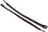 HellermannTyton Cable Tie, Hook and Loop, 330mm x 12.5 mm, Black PA (Loop), PP (Hook), Pk-10