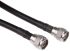 Cable coaxial RG214 Radiall, 50 Ω, con. A: Tipo N, Macho, con. B: Tipo N, Macho, long. 1m Negro