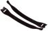 HellermannTyton Black PA (Loop), PP (Hook) Hook and Loop Cable Tie, 150mm x 12.5 mm