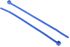 HellermannTyton Cable Tie, 100mm x 2.5 mm, Blue Polyamide 6.6 (PA66), Pk-100