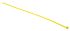 HellermannTyton Cable Tie, 390mm x 4.6 mm, Yellow Polyamide 6.6 (PA66), Pk-100