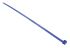 HellermannTyton Cable Tie, 380mm x 7.6 mm, Blue Nylon, Pk-100
