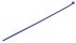 HellermannTyton Cable Tie, 270mm x 4.6 mm, Blue Polyamide 6.6 (PA66), Pk-100