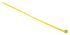 HellermannTyton Cable Tie, 270mm x 4.6 mm, Yellow Polyamide 6.6 (PA66), Pk-100