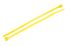 HellermannTyton Cable Tie, 100mm x 2.5 mm, Yellow Nylon, Pk-100