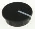 Sifam 15mm Black Potentiometer Knob Cap, C151-BLK