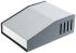 Hammond 515 Series Grey Aluminium, Steel Desktop Enclosure, Sloped Front, 159 x 117 x 58mm