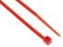 RS PRO Cable Tie, 100mm x 2.5 mm, Red Nylon, Pk-100