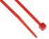 RS PRO Cable Tie, 165mm x 2.5 mm, Red Nylon, Pk-100