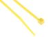 RS PRO Cable Tie, 165mm x 2.5 mm, Yellow Nylon, Pk-100