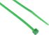 RS PRO Cable Tie, 203mm x 2.5 mm, Green Nylon, Pk-100