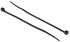 RS PRO Cable Tie, 100mm x 2.5 mm, Black Nylon, Pk-100