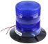 RS PRO Blue Flashing Beacon, 10 → 100 V dc, Surface Mount, Xenon Bulb, IP56
