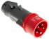 Legrand, Hypra IP44 Red Cable Mount 3P + N + E Industrial Power Plug, Rated At 16A, 415 V