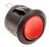 Interruptor de balancín, Contacto SPST, On-Off, 6 A, Iluminado, Rojo