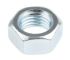 RS PRO, Bright Zinc Plated Steel Hex Nut, DIN 934, M20
