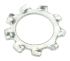 Bright Zinc Plated Steel External Tooth Lock Washer, M10