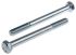 RS PRO Bright Zinc Plated Steel, Hex Bolt, M8 x 90mm