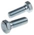 RS PRO Bright Zinc Plated Steel Hex, Hex Bolt, M20 x 60mm