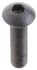 RS PRO Black, Self-Colour Steel Hex Socket Button Screw, ISO 7380, M4 x 16mm