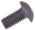 RS PRO Black, Self-Colour Steel Hex Socket Button Screw, ISO 7380, M5 x 10mm