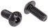 RS PRO Black, Self-Colour Steel Hex Socket Button Screw, ISO 7380, M5 x 12mm