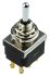TE Connectivity Toggle Switch, Panel Mount, (On)-Off-(On), DPDT, Solder Terminal, 125V ac