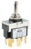 TE Connectivity Panel Mount Toggle Switch, On-Off-(On), DPDT, 20 A @ 250 V ac, Tab, IP67