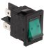 Arcolectric Illuminated Double Pole Single Throw (DPST), On-Off Rocker Switch Panel Mount