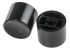 Black Push Button Cap, for use with 8 Series Miniature Manual Switches, 10 mm Cap
