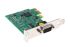 Brainboxes PCIe Erweiterungskarte Seriell, 1-Port RS-232 921.6Kbit/s 128 B