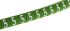 HellermannTyton Helagrip Slide On Cable Markers, White on Green, Pre-printed "5", 1 → 3mm Cable
