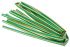 RS PRO Heat Shrink Tubing, Green/Yellow 9.5mm Sleeve Dia. x 1.2m Length 2:1 Ratio