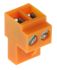 Weidmuller 5.08mm间距2p插拔式接线端子 插头, BL系列, 400 V, 螺钉, 橙色