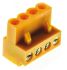 Weidmuller 5.08mm Pitch 4 Way Pluggable Terminal Block, Plug, Cable Mount, Screw Down Termination