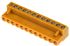 Weidmüller Barrier Strip, 12 Contact, 5.08mm Pitch, 1 Row, 14A, 400 V, Screw Down Termination