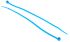 RS PRO Cable Tie, 200mm x 3.6 mm, Blue Nylon, Pk-100