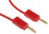Cable de prueba con conector de 2 mm Staubli, Macho-Macho, 10A, 30 V ac, 60V dc, 500mm