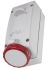 Scame Switchable IP67 Industrial Interlock Socket 3P+E, Earthing Position 6h, 32A, 415 V