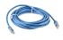 RS PRO Cat6 Male RJ45 to Male RJ45 Ethernet Cable, S/FTP, Blue PVC Sheath, 5m